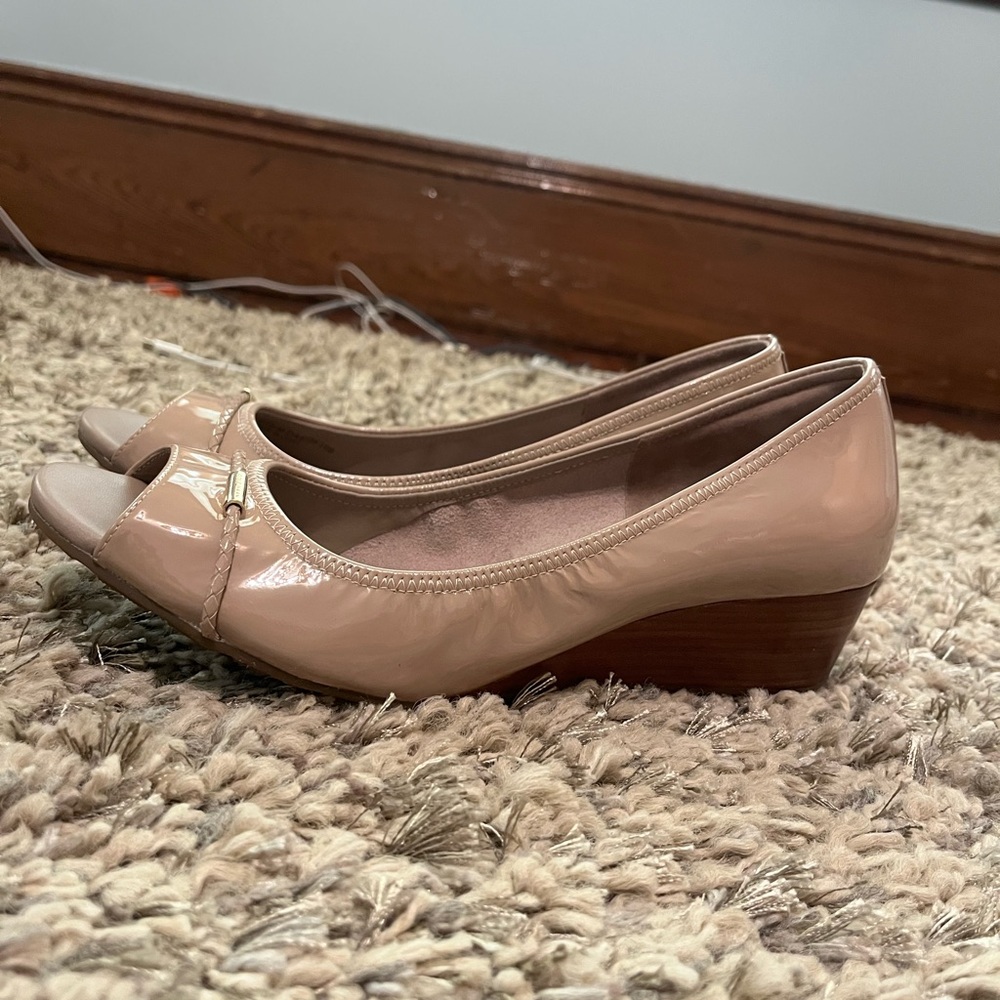 Cole Haan Women’s Malta Peep Toe Wedges